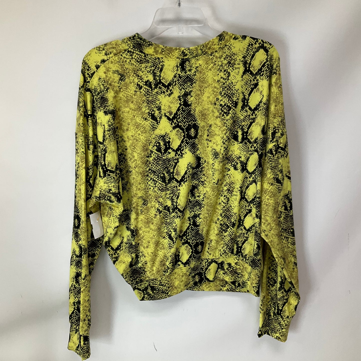 Top Long Sleeve Basic By Peyton Jensen In Snakeskin Print, Size: M