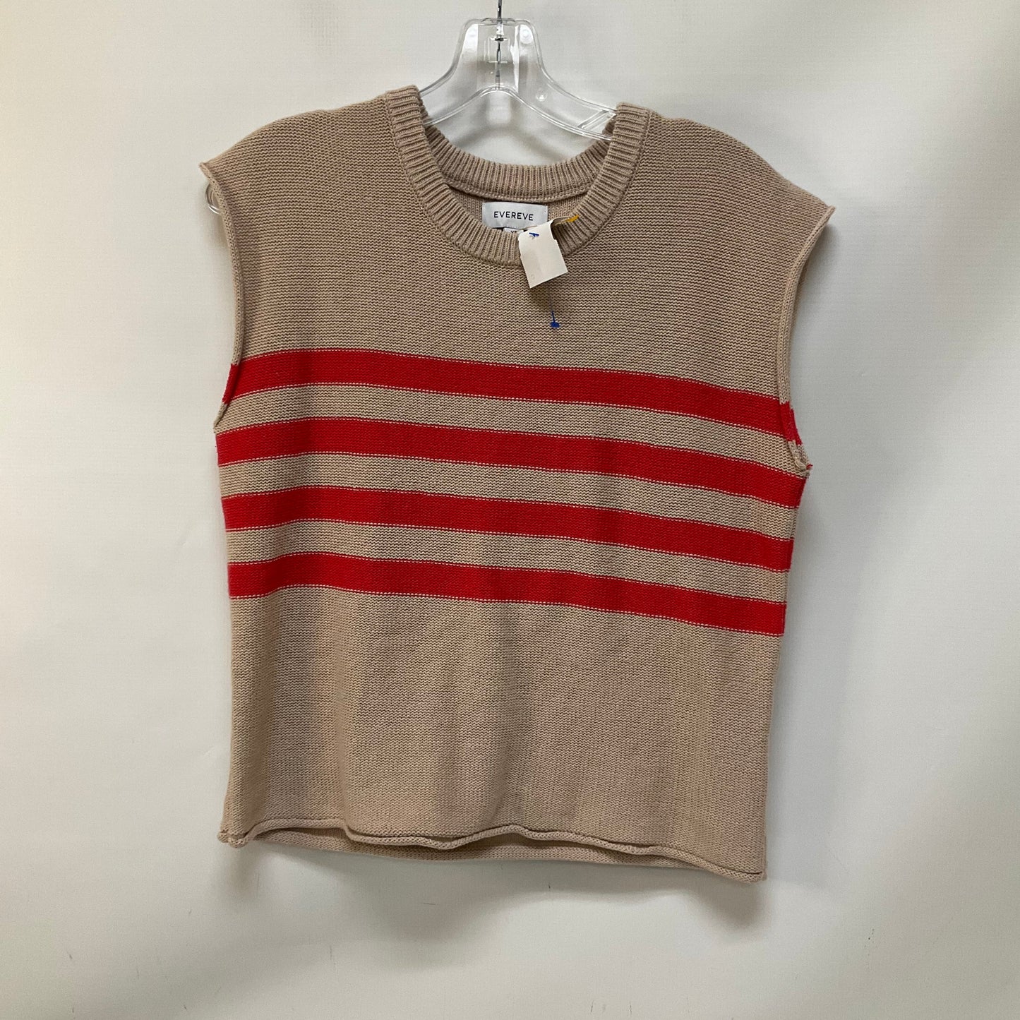 Top Sleeveless By Evereve In Striped Pattern, Size: Xs