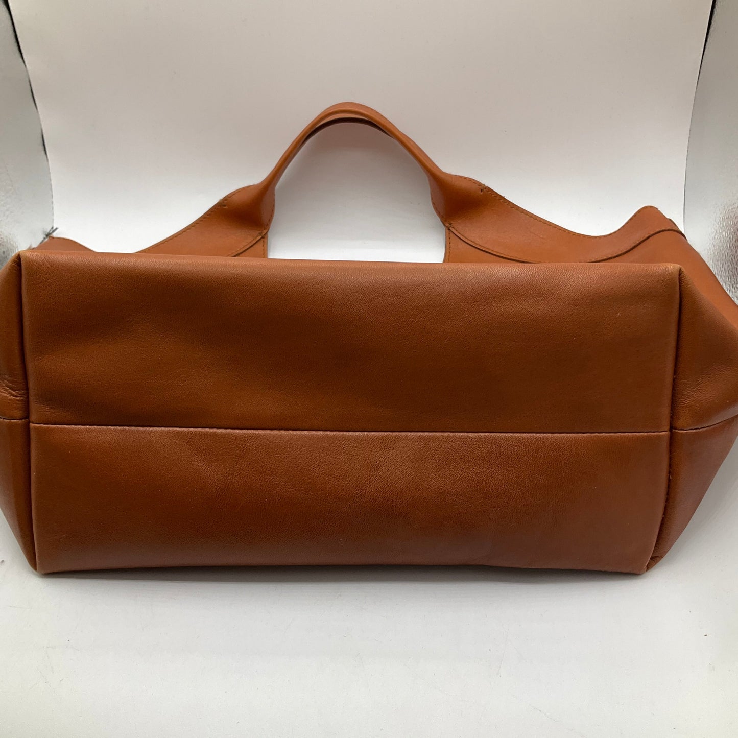 Handbag Leather By Madewell, Size: Medium