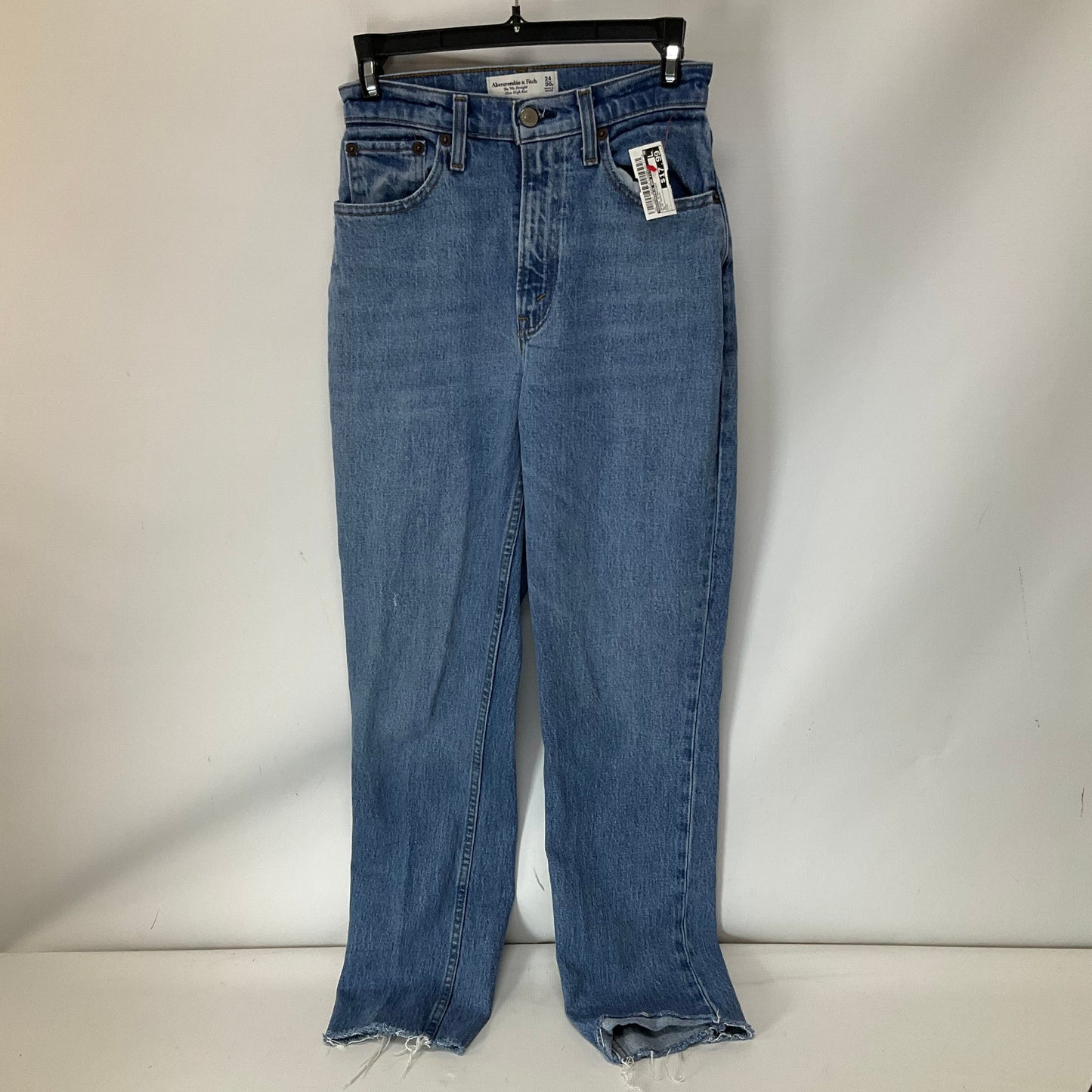 Jeans Straight By Abercrombie And Fitch In Blue Denim