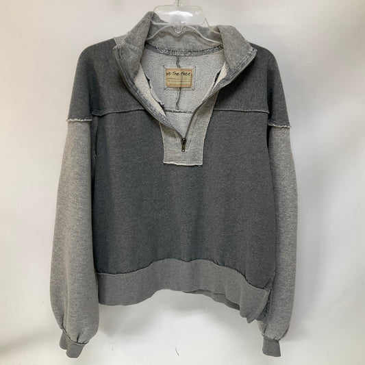 Sweatshirt Collar By We The Free In Grey, Size: M