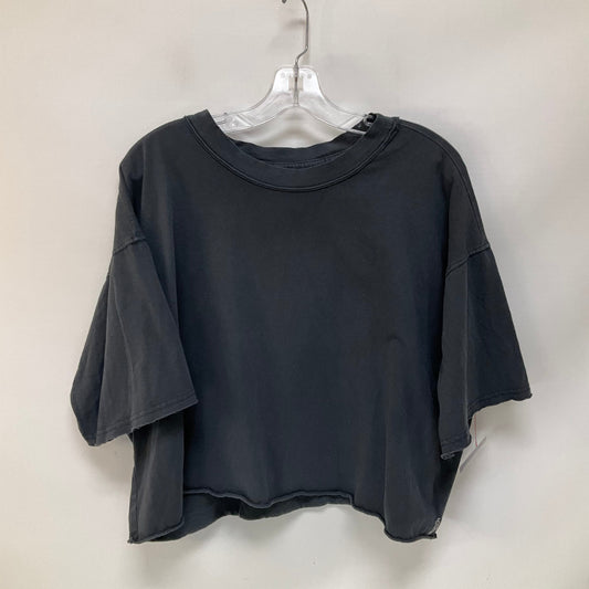 Top Short Sleeve Basic By Free People In Grey, Size: L