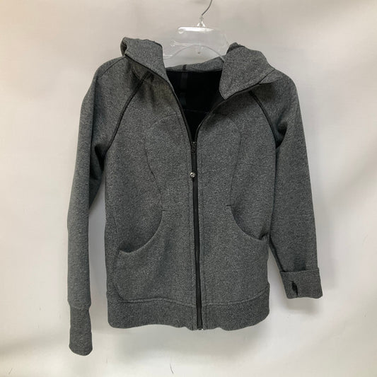 Athletic Jacket By Lululemon In Grey, Size: 6