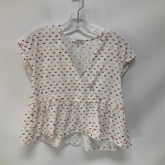 Top Short Sleeve By Madewell In Multi-colored, Size: M