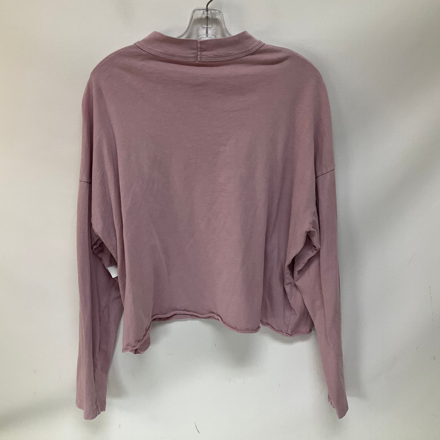 Top Long Sleeve Basic By Aerie In Pink, Size: Xl