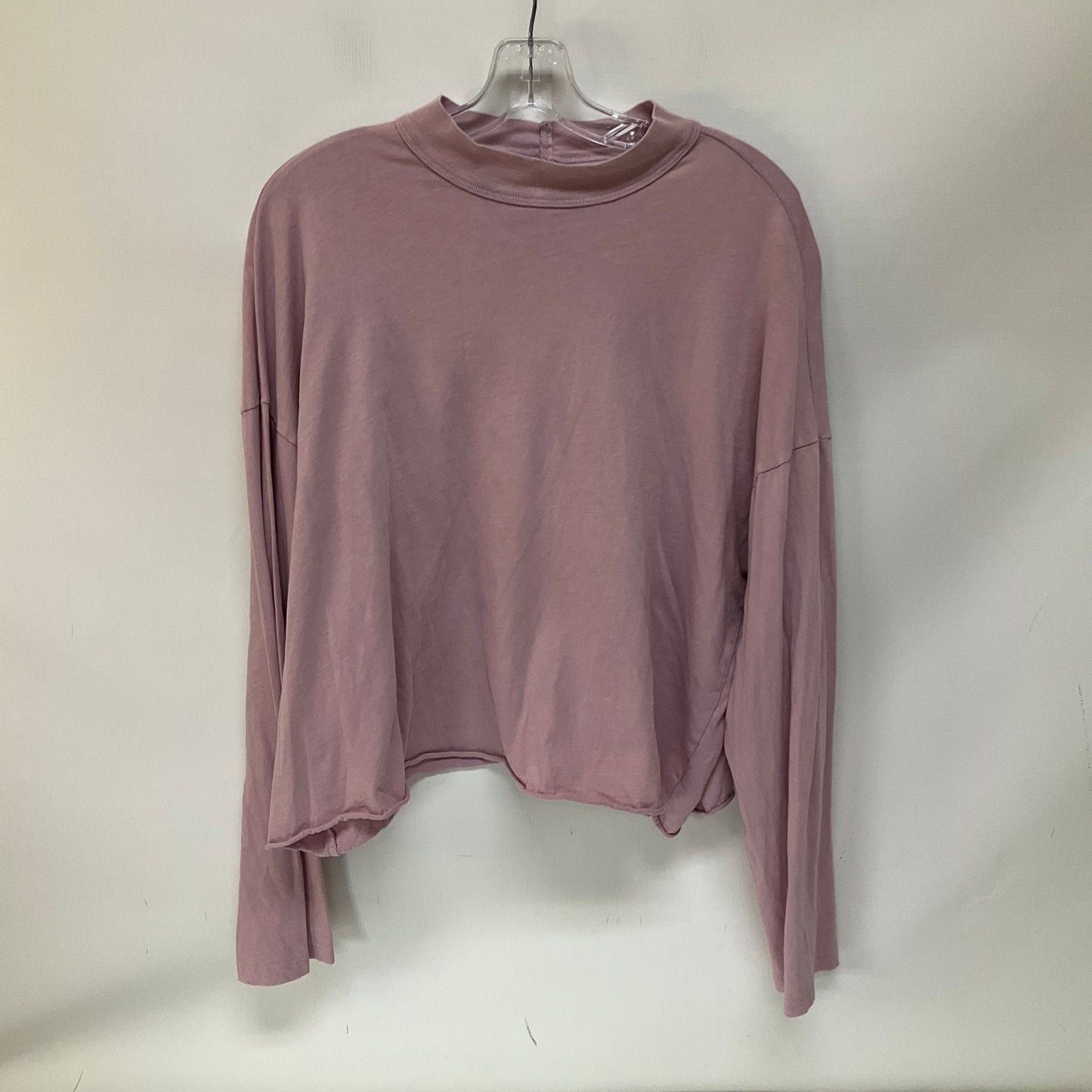 Top Long Sleeve Basic By Aerie In Pink, Size: Xl