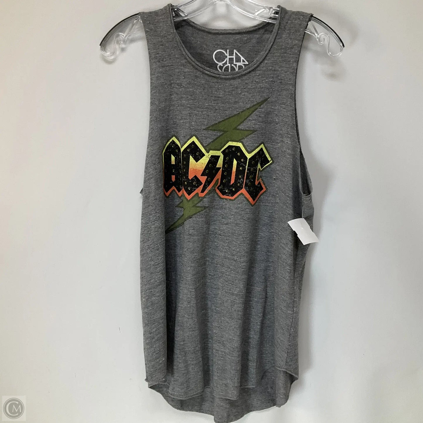 Top Sleeveless By Chaser In Grey, Size: L