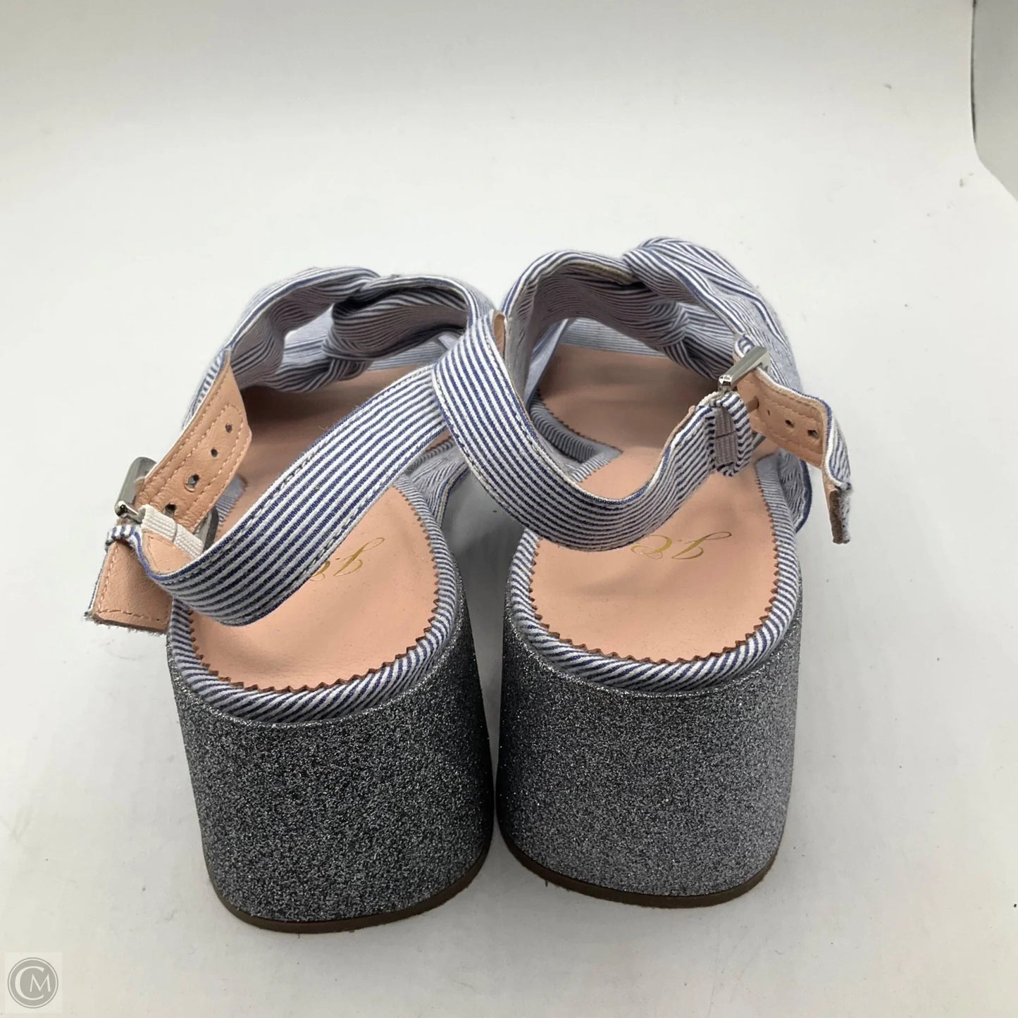 Sandals Heels Block By J. Crew In Blue, Size: 9