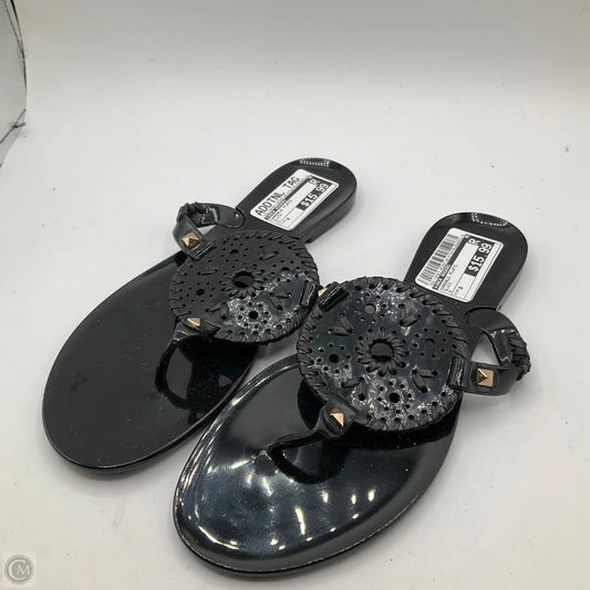 Sandals Flats By Jack Rogers In Black, Size: 8