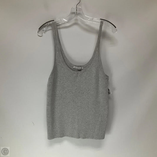 Top Sleeveless By Abercrombie And Fitch In Grey, Size: Xl