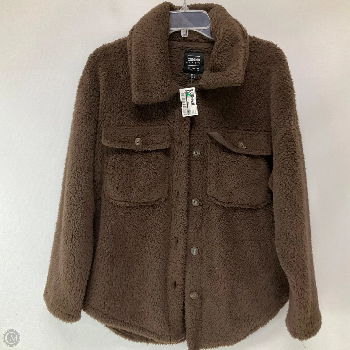 Jacket Faux Fur & Sherpa By Ci Sono In Brown, Size: L