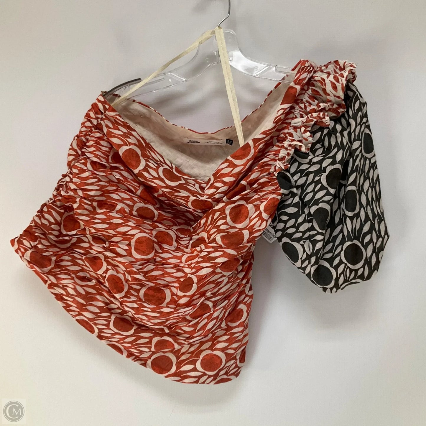 Top Short Sleeve By Anthropologie In Multi-colored, Size: S