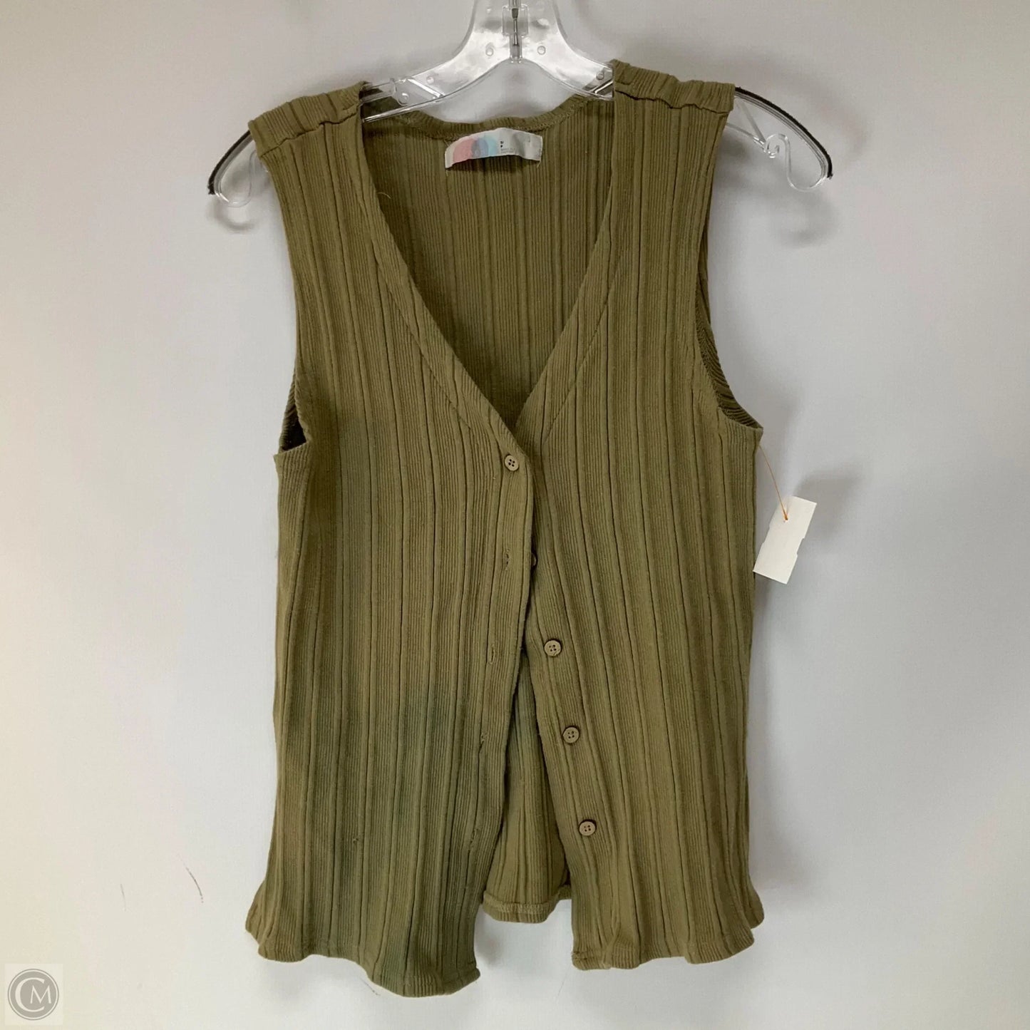 Top Sleeveless By Free People In Green, Size: S