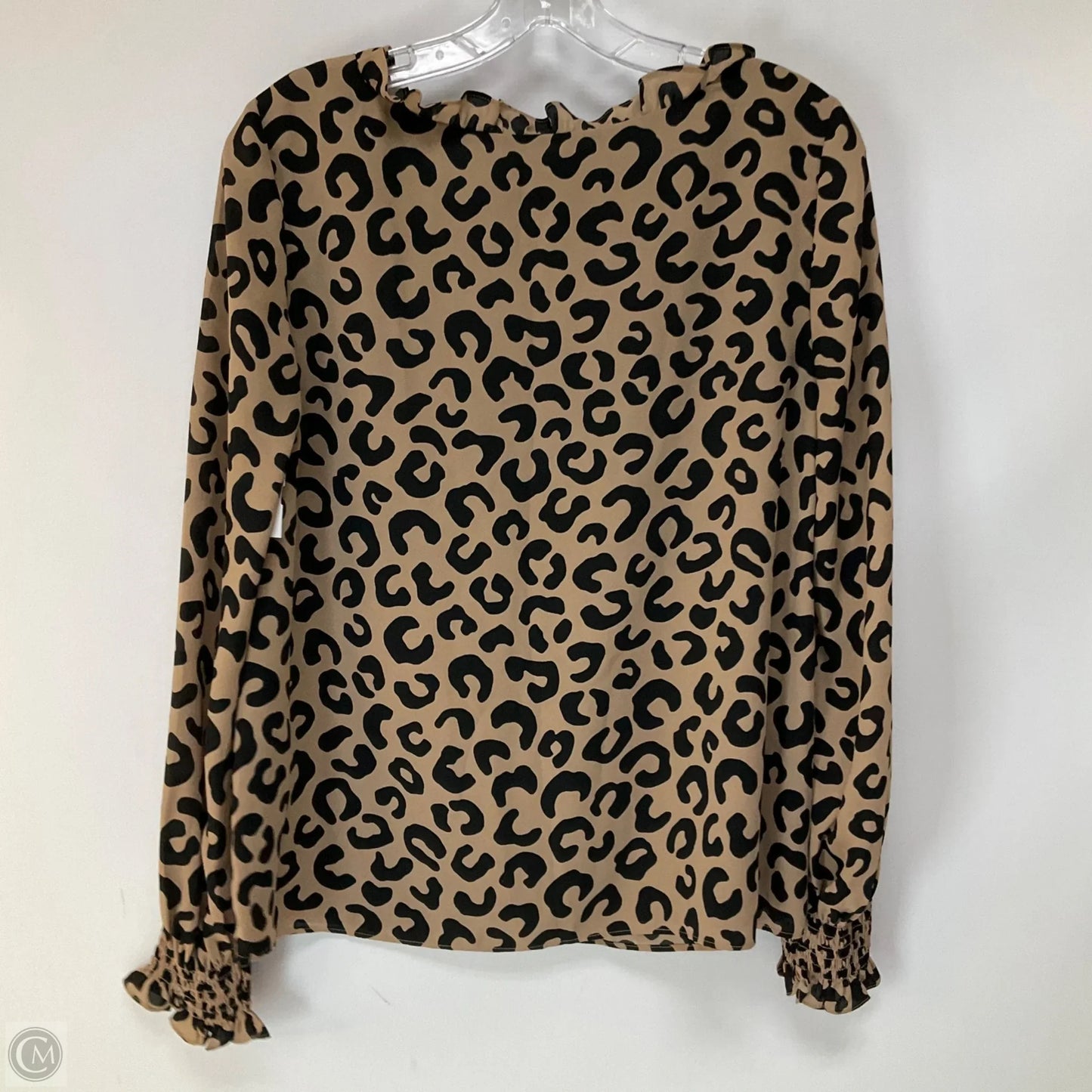 Top Long Sleeve Designer By Kate Spade In Animal Print, Size: Xs