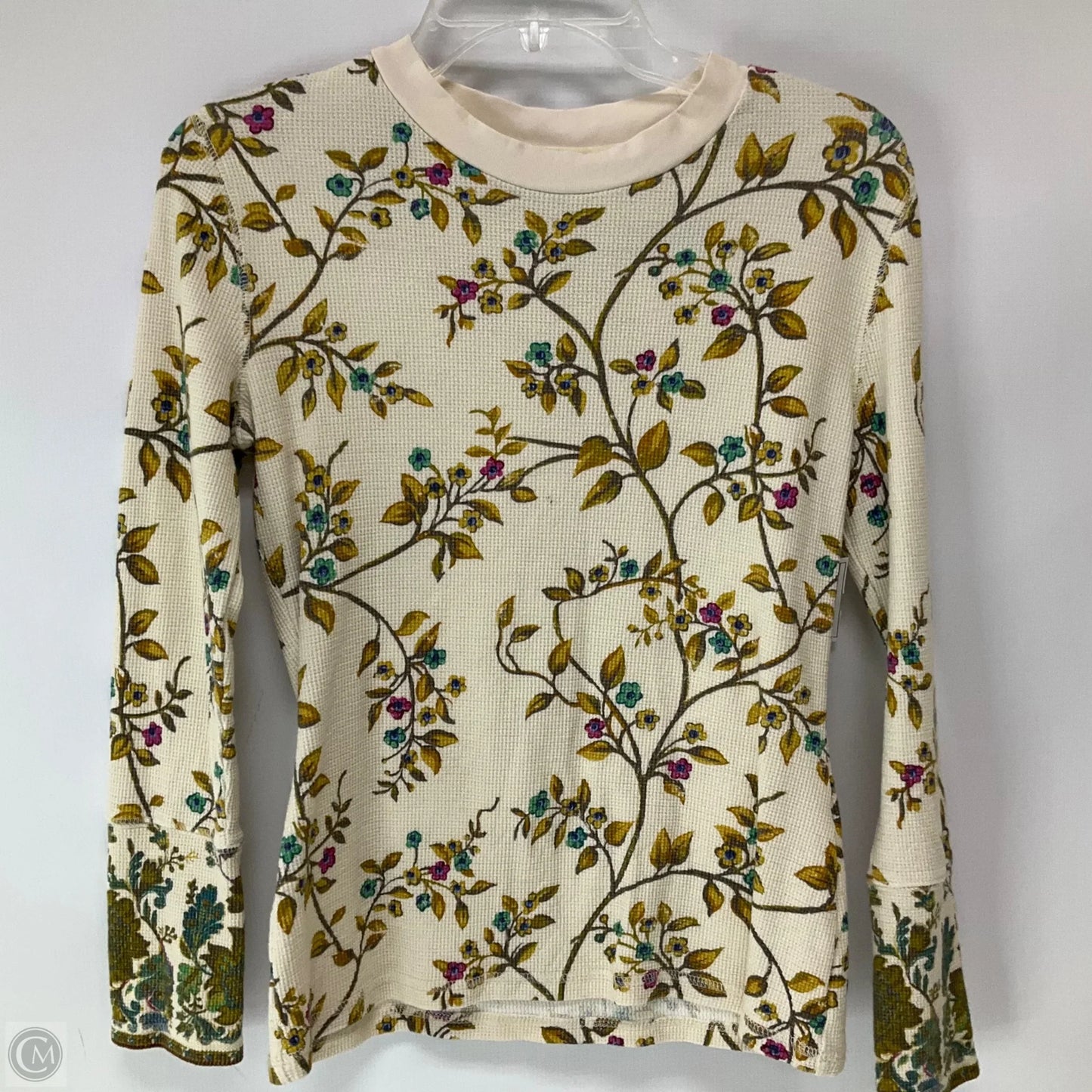 Top Long Sleeve Basic By Sundance In Floral Print, Size: S