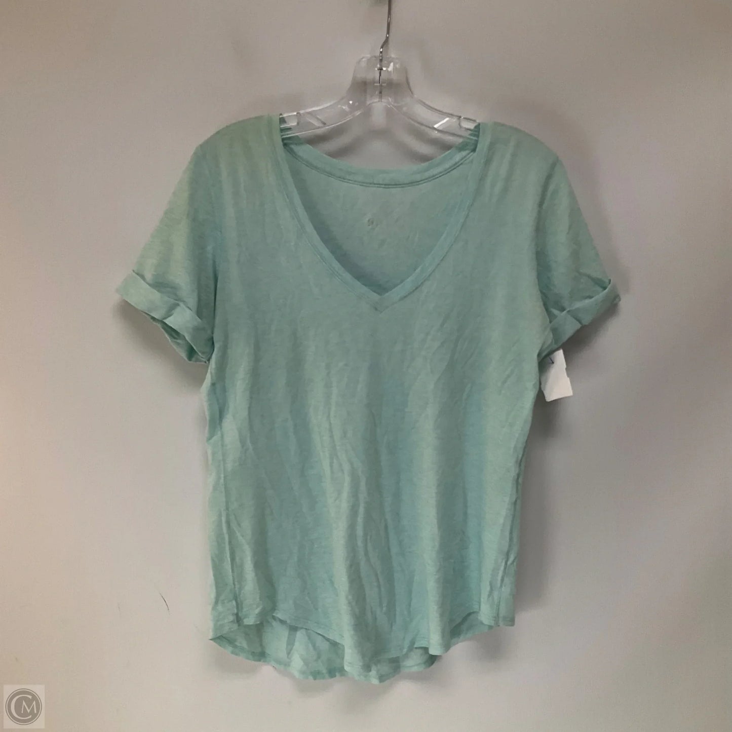 Athletic Top Short Sleeve By Lululemon In Blue, Size: 4