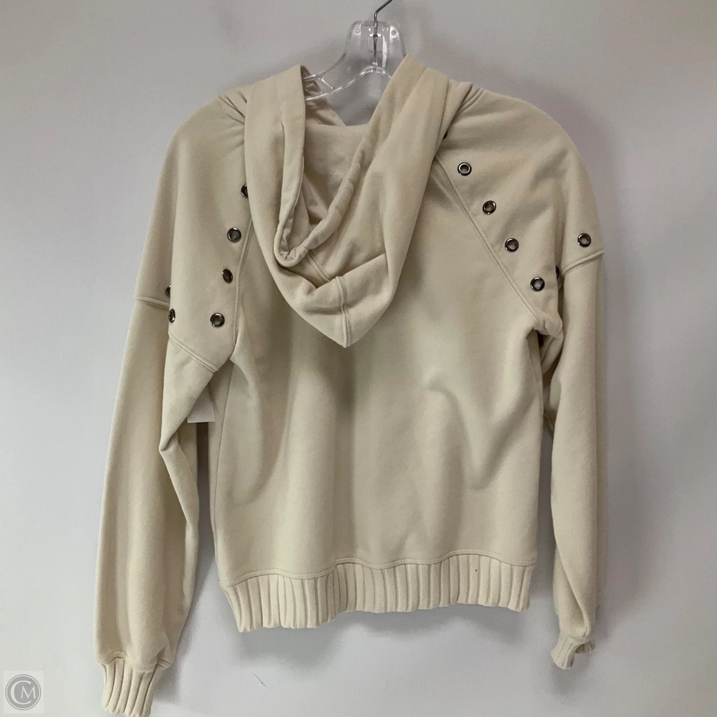 Top Long Sleeve By Evereve In Ivory, Size: S
