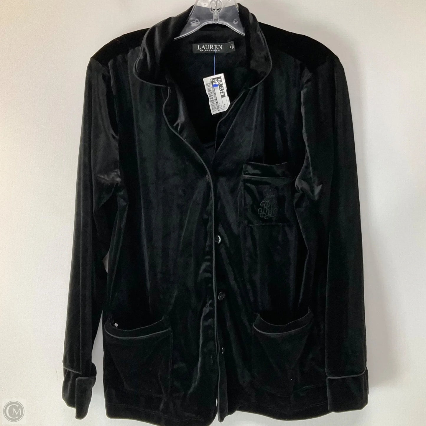 Top Long Sleeve By Lauren By Ralph Lauren In Black, Size: M
