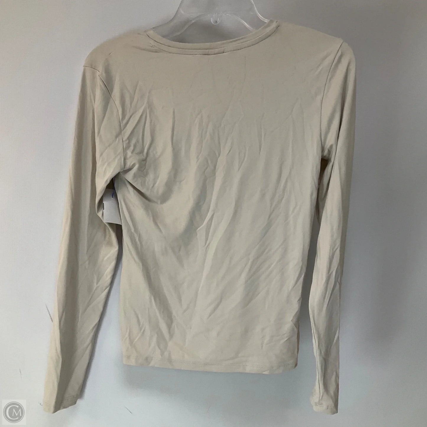 Top Long Sleeve By H&m In Tan, Size: M