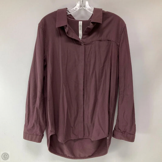 Top Long Sleeve By Lululemon In Pink, Size: 10