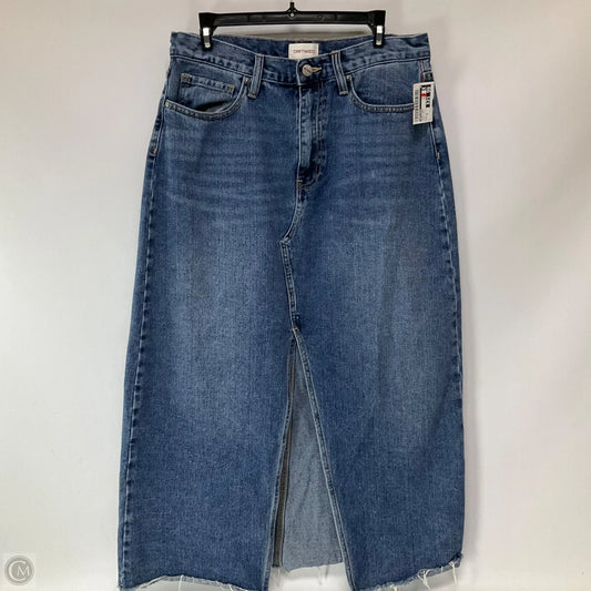 Skirt Maxi By Driftwood In Blue Denim, Size: 12