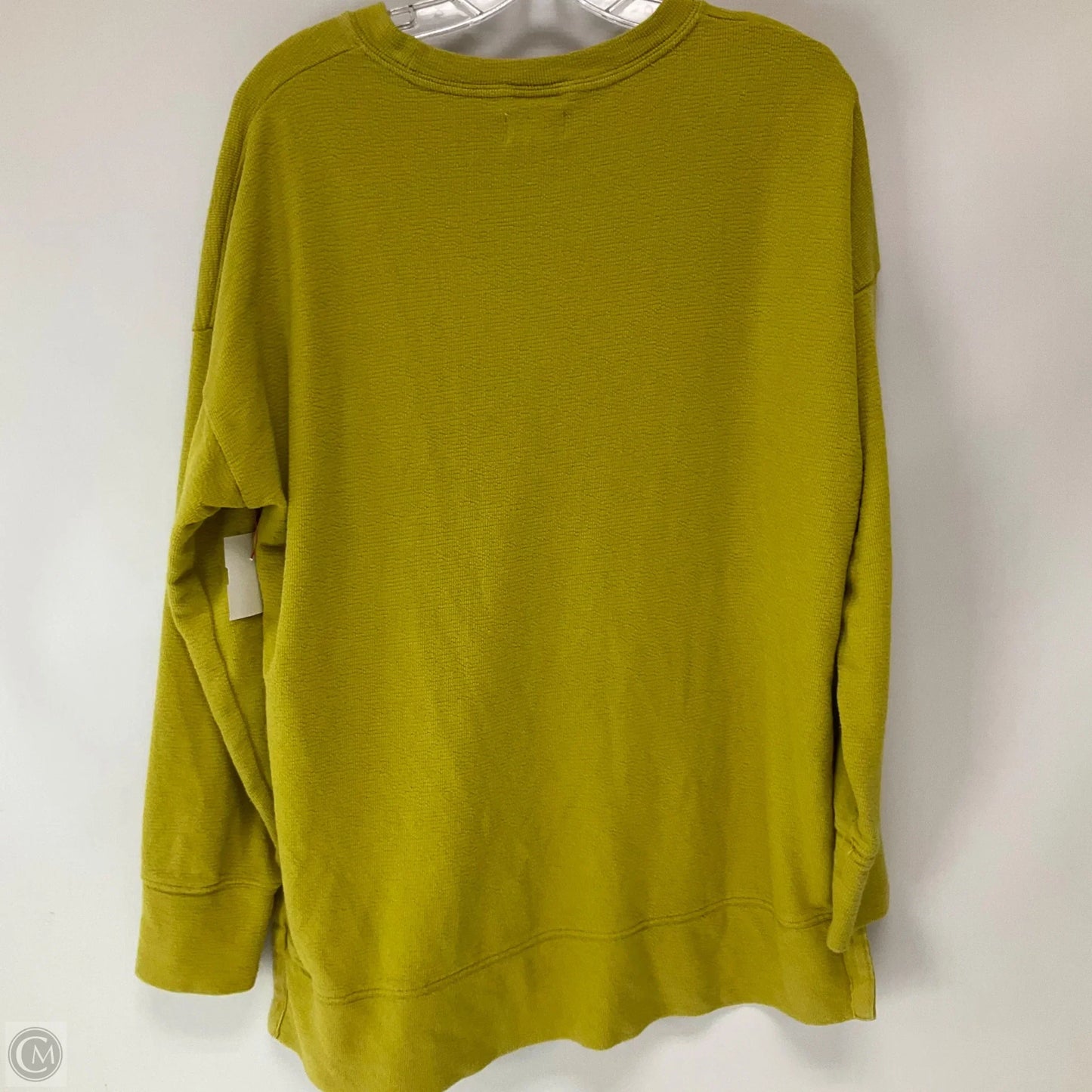 Top Long Sleeve By Aerie In Chartreuse, Size: M