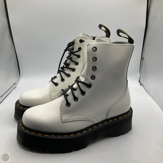 Boots Combat By Dr Martens In White, Size: 7
