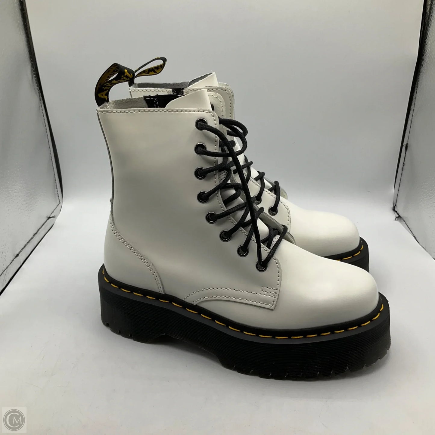 Boots Combat By Dr Martens In White, Size: 7