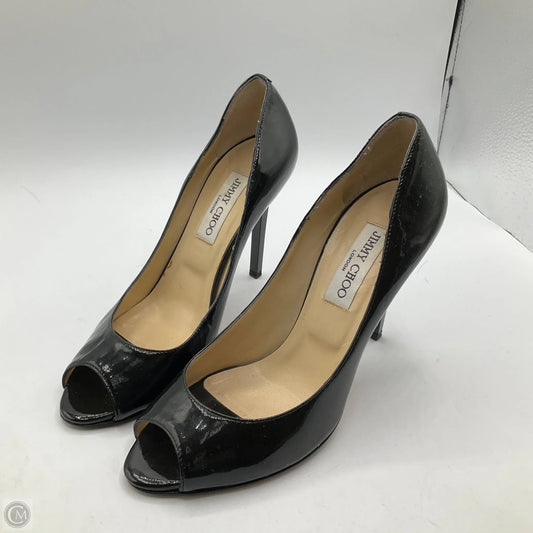 Shoes Luxury Designer By Jimmy Choo In Black, Size: 7.5