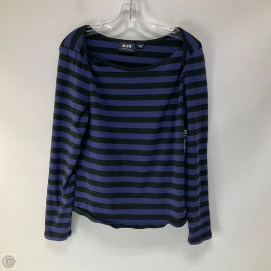 Top Long Sleeve Basic By Maeve In Striped Pattern, Size: Xl