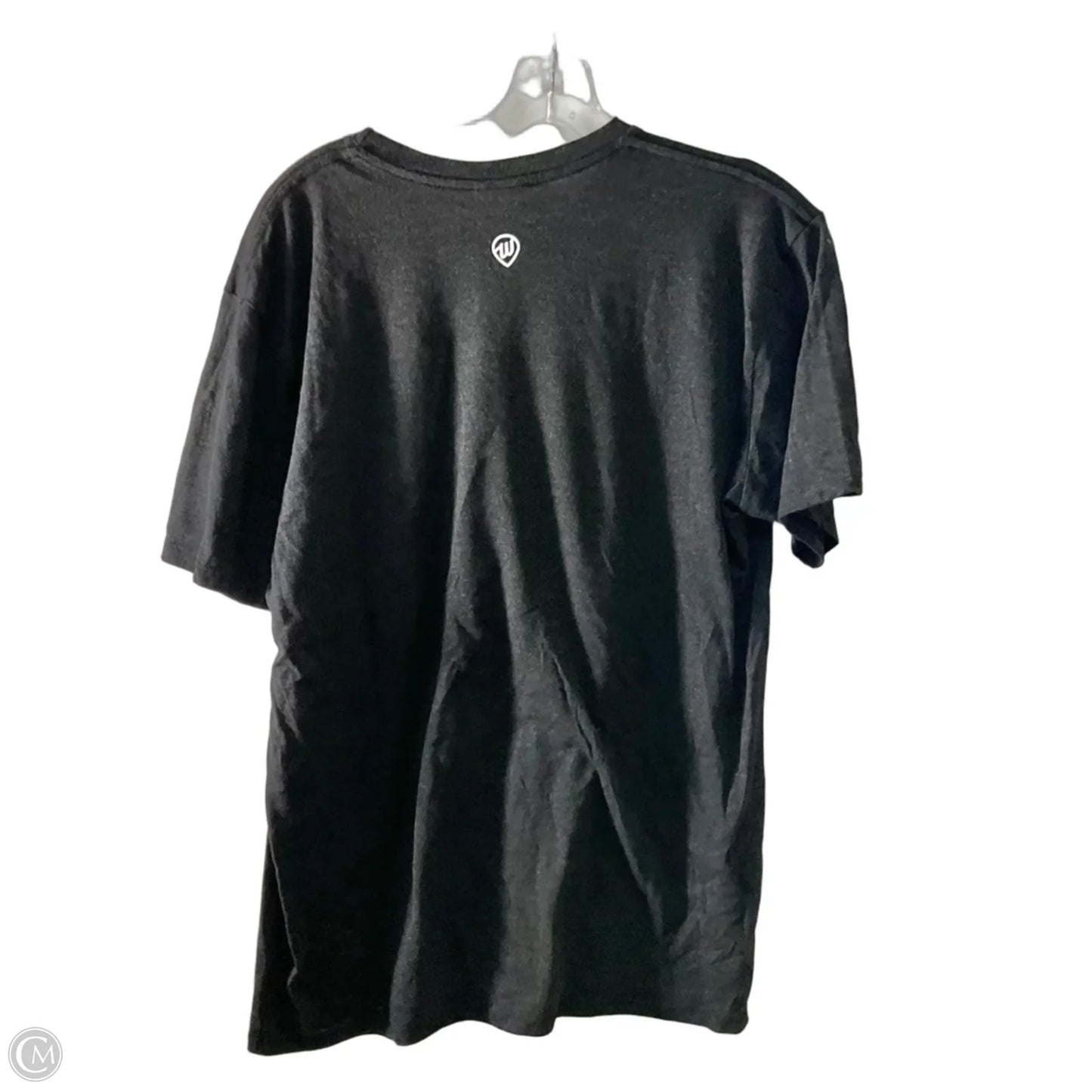Athletic Top Short Sleeve By Cmc In Grey, Size: L