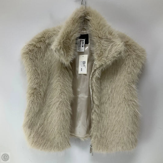 Vest Faux Fur & Sherpa By Sanctuary In Cream, Size: M