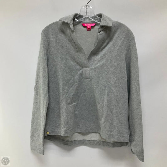 Top Long Sleeve Designer By Lilly Pulitzer In Grey, Size: Xs