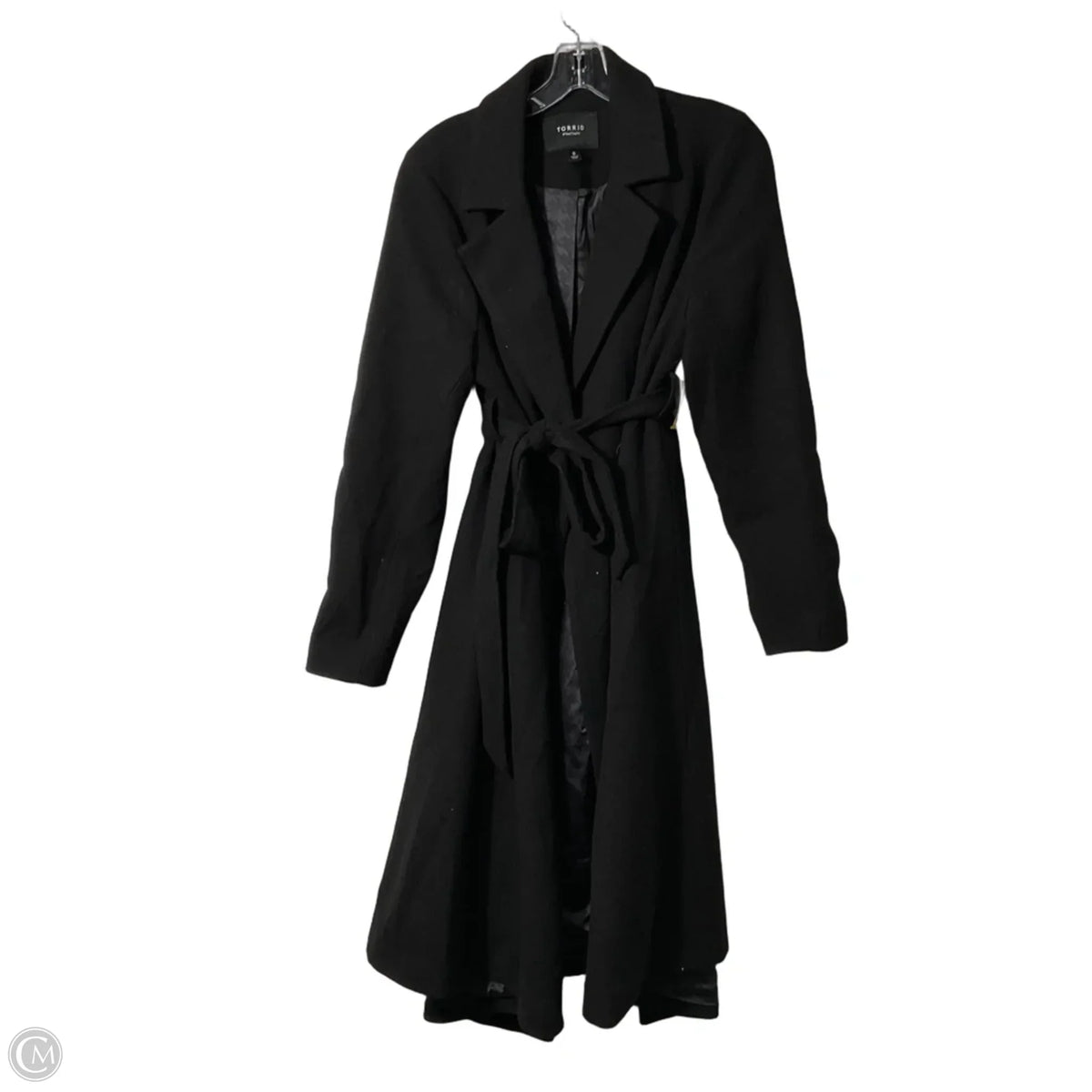 Coat Wool By Torrid In Black, Size: L