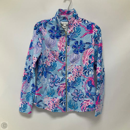 Jacket Designer By Lilly Pulitzer In Blue & Pink, Size: Xxs