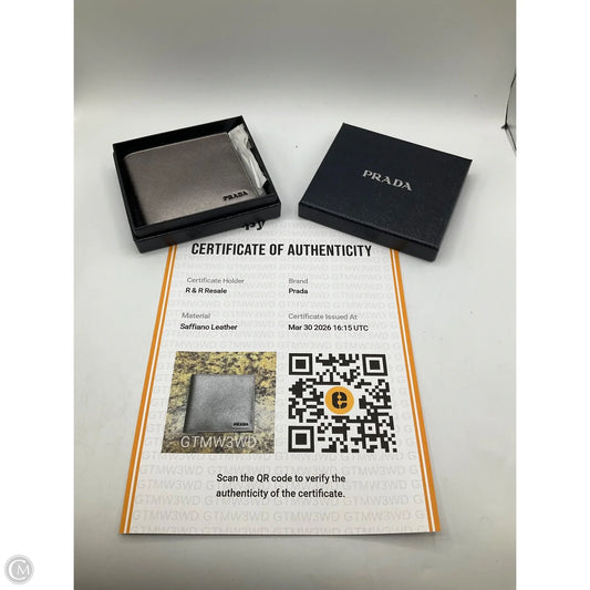 Wallet Luxury Designer By Prada, Size: Medium