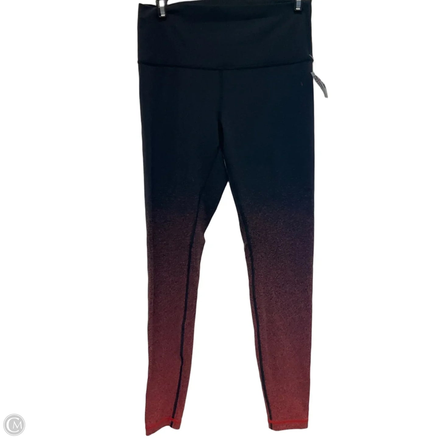 Athletic Leggings By Lululemon In Black & Red, Size: 8