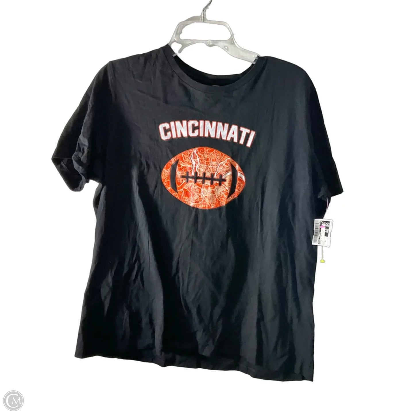 Athletic Top Short Sleeve By Bella + Canvas In Black, Size: Xl