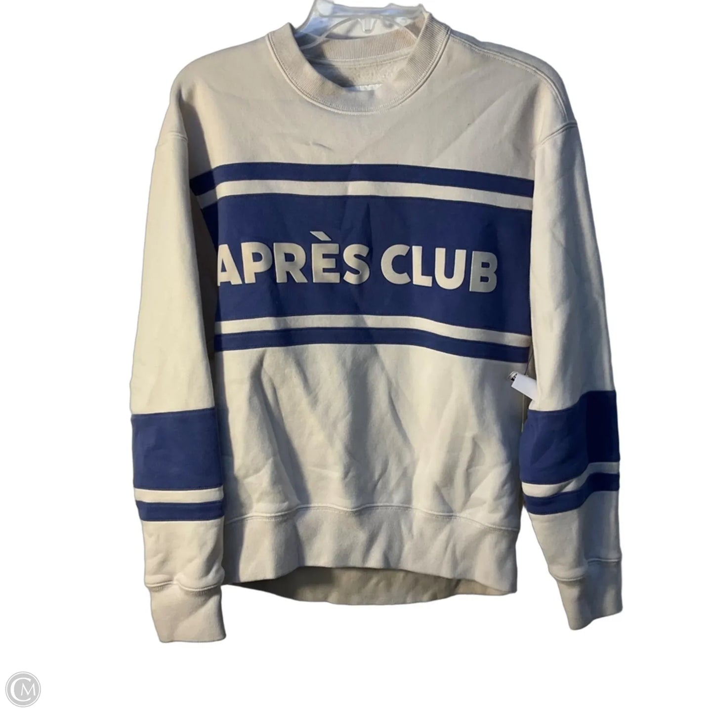Sweatshirt Crewneck By Abercrombie And Fitch In Blue & White, Size: Xxs