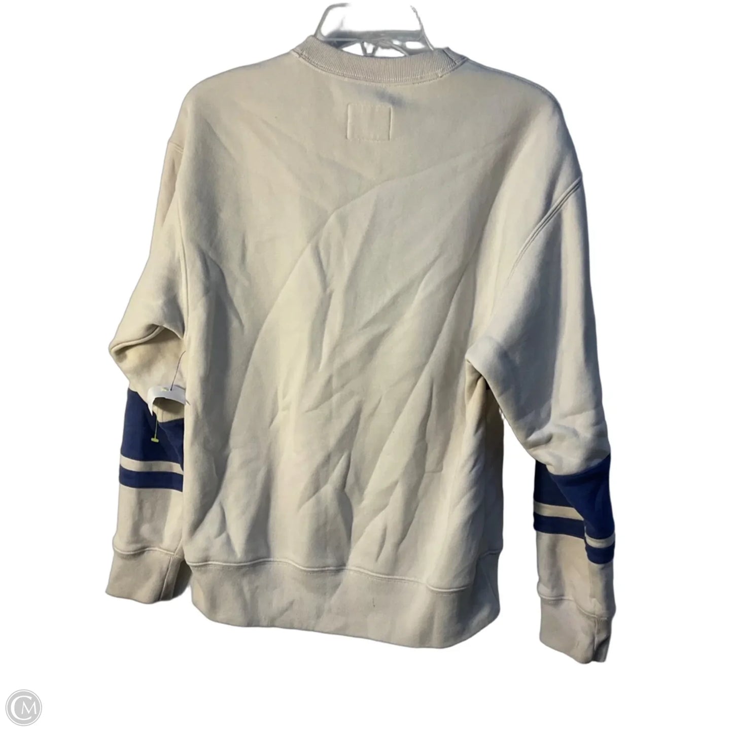 Sweatshirt Crewneck By Abercrombie And Fitch In Blue & White, Size: Xxs