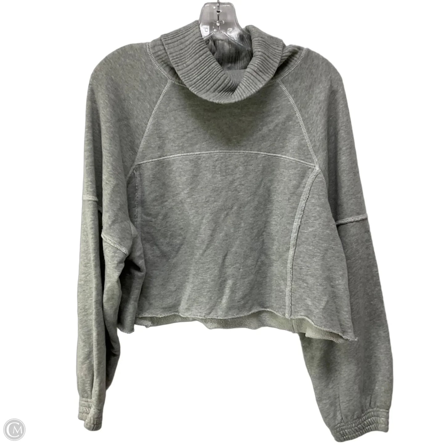 Top Long Sleeve By Aerie In Grey, Size: M
