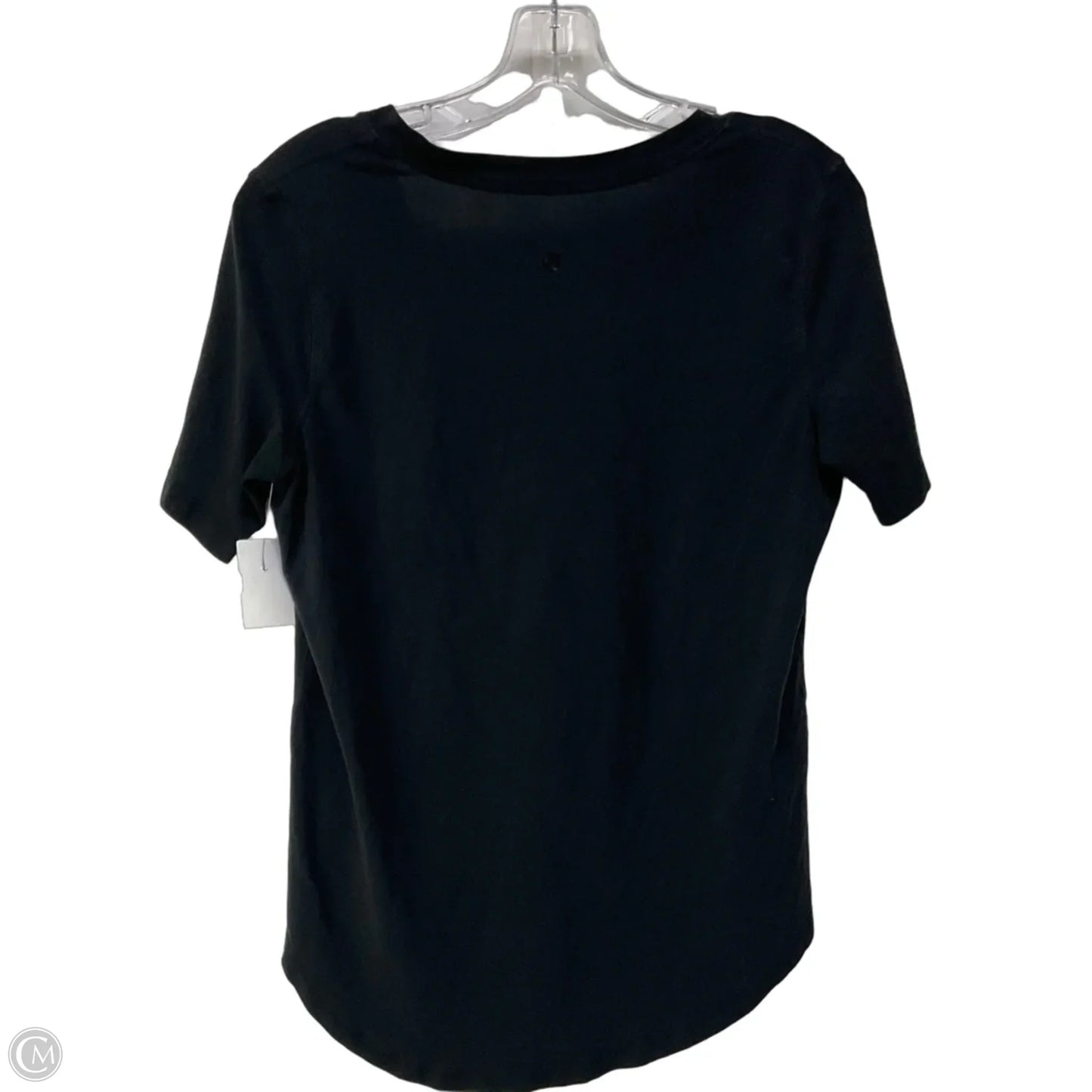 Athletic Top Short Sleeve By Lululemon In Black, Size: 6