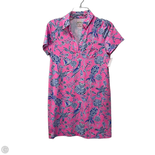 Dress Designer By Lilly Pulitzer In Blue & Pink, Size: Xs