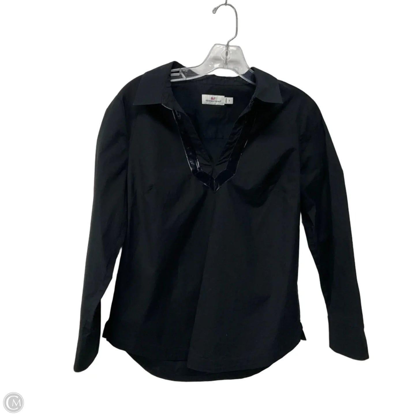 Top Long Sleeve By Vineyard Vines In Black, Size: S
