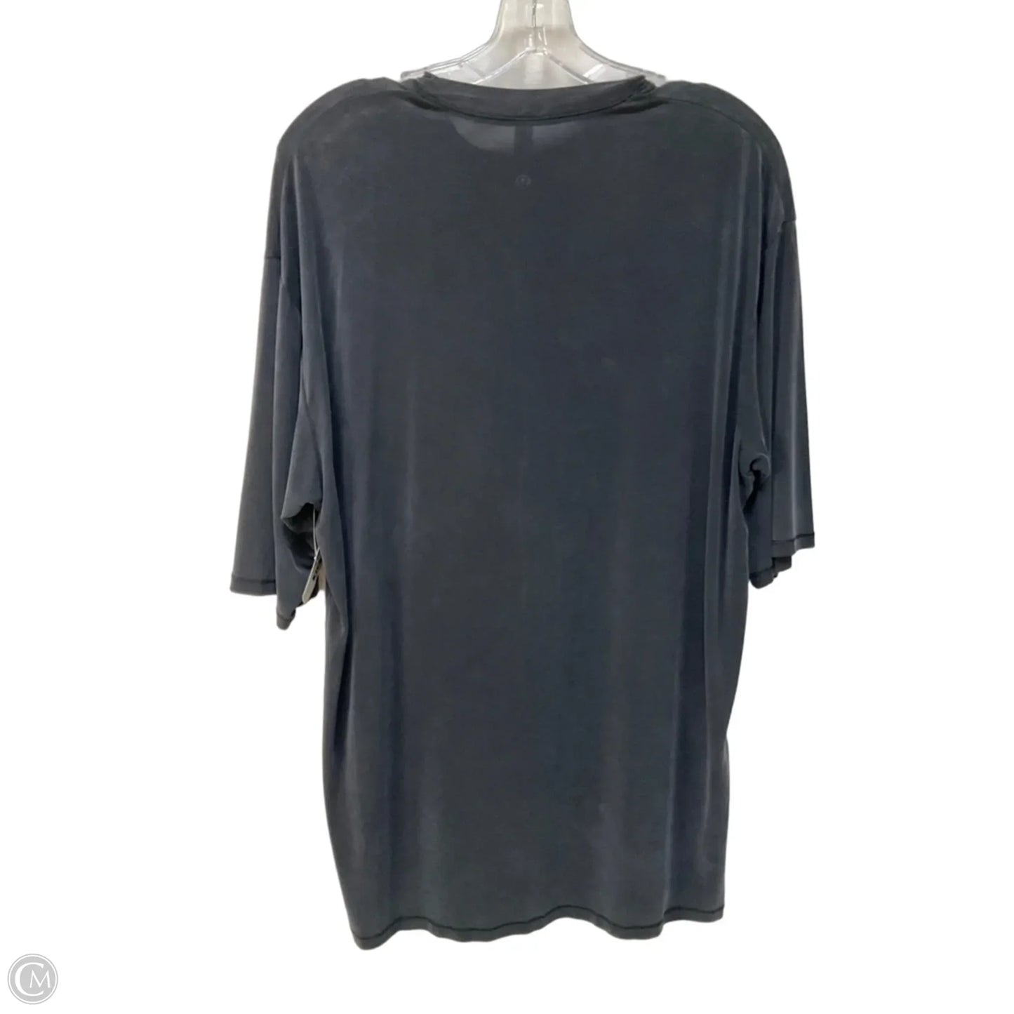 Athletic Top Short Sleeve By Lululemon In Black, Size: 8
