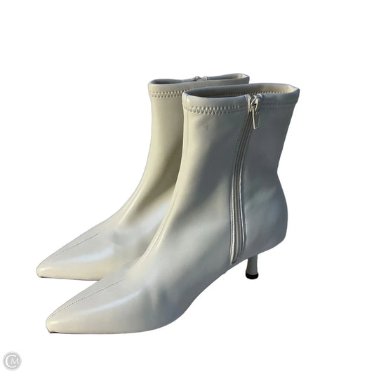 Boots Ankle Heels By A New Day In White, Size: 8