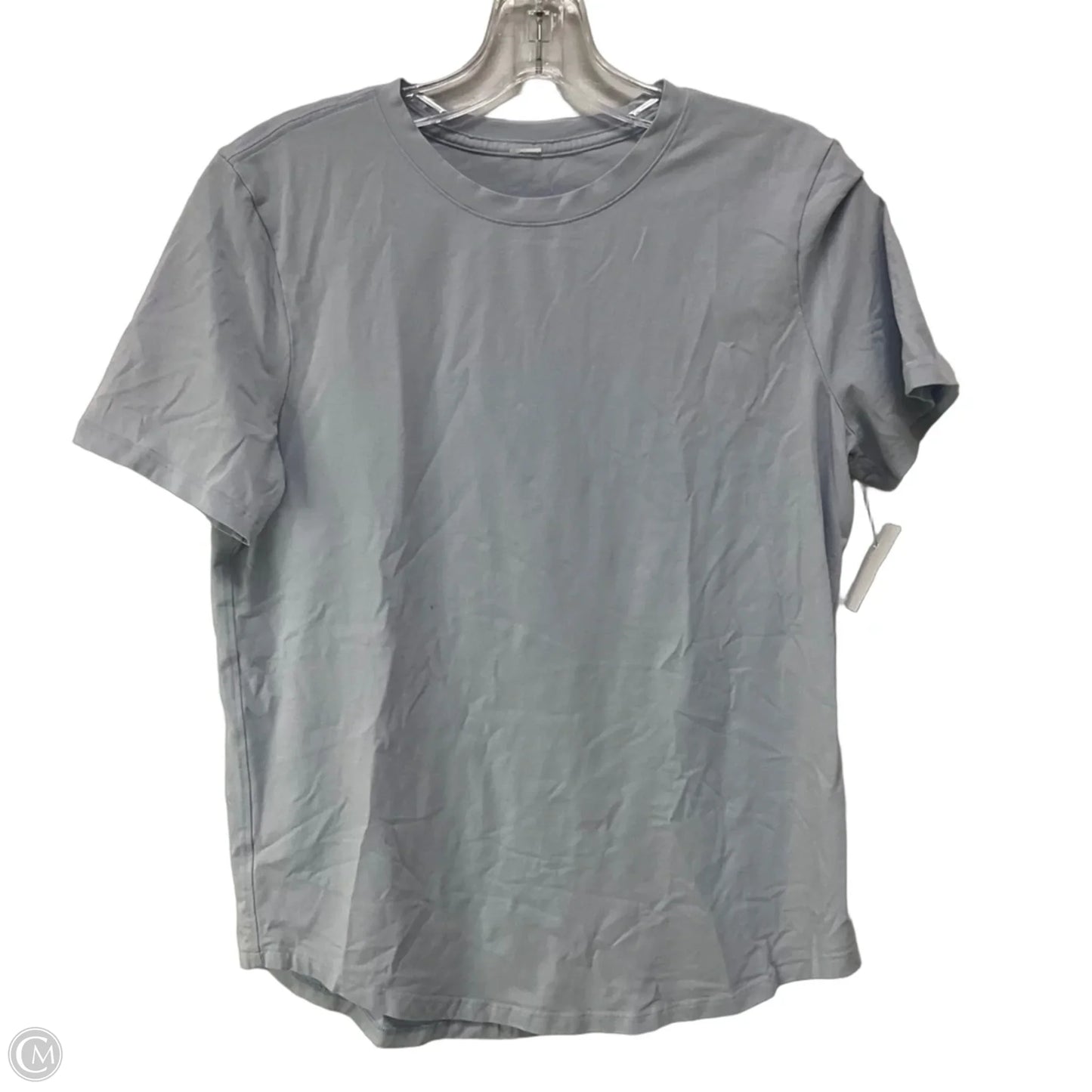 Athletic Top Short Sleeve By Lululemon In Blue, Size: 6