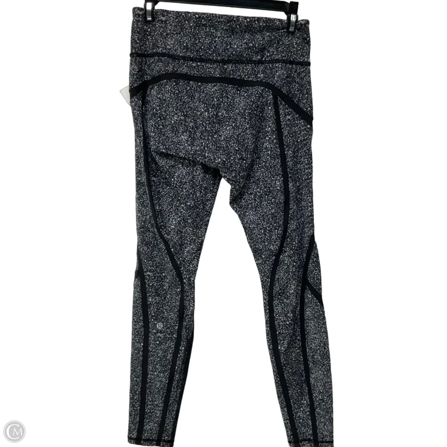 Athletic Leggings By Lululemon In Black & White, Size: 8