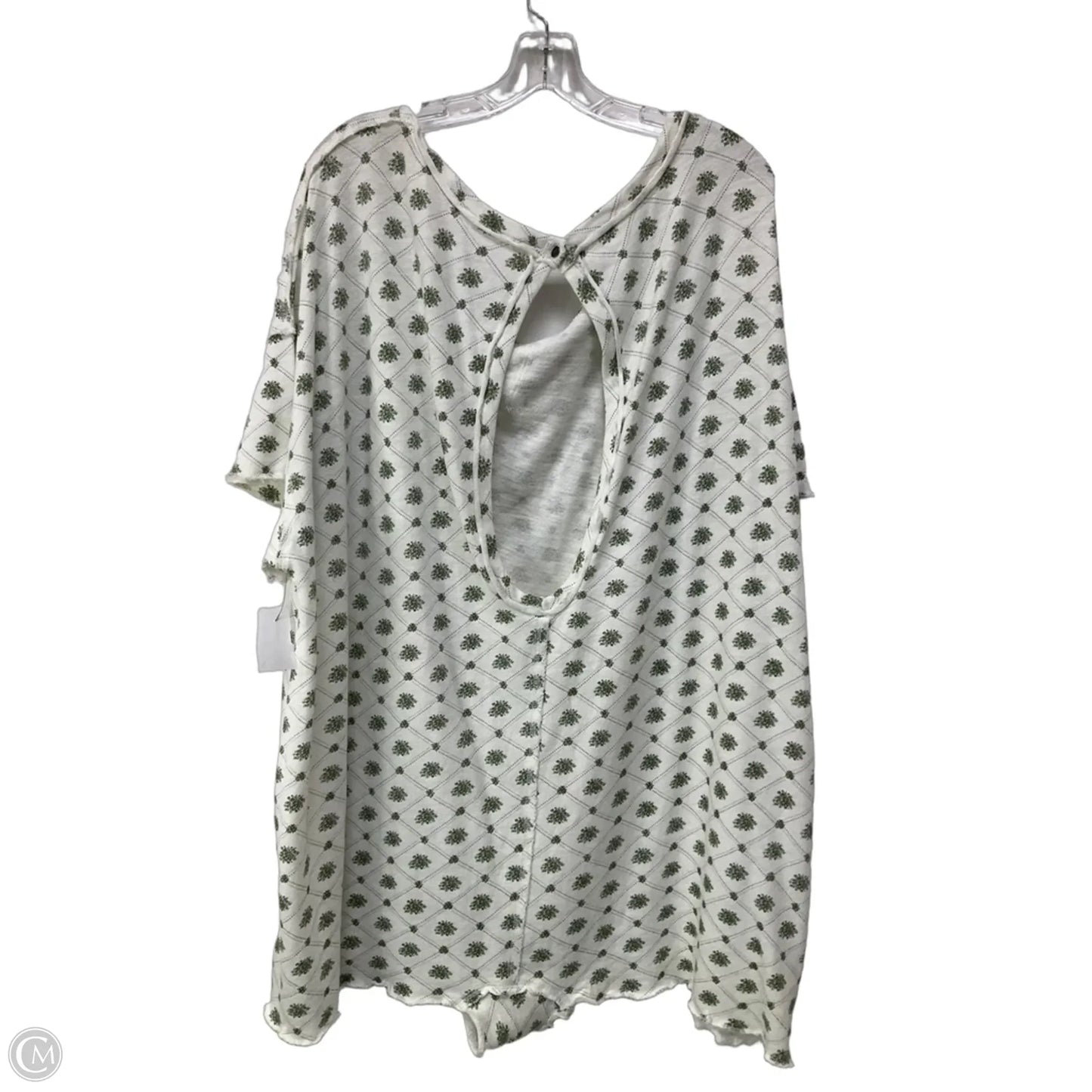 Shortalls By Free People In Green & White, Size: S