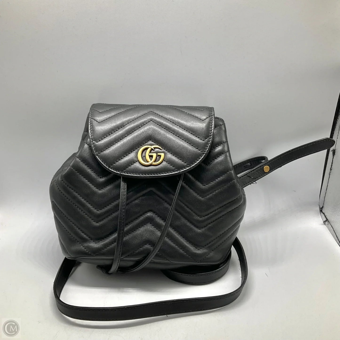 Backpack Luxury Designer By Gucci, Size: Small